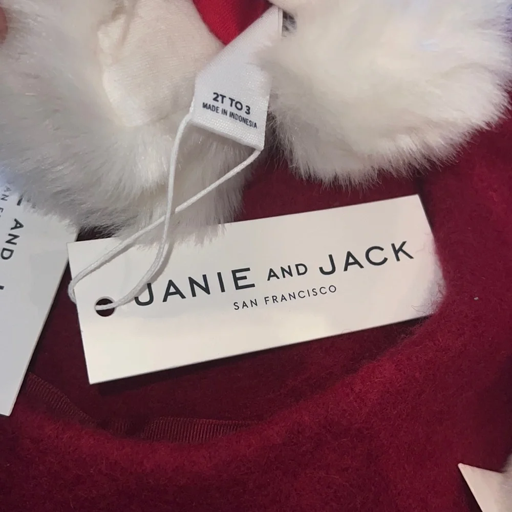 Janie and Jack Faux Fur Sweater Mittens - NWT